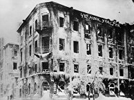 Сожженное здание 4-го полицейского участка в Петрограде в феврале 1917 года Сожженное здание 4-го полицейского участка в Петрограде в феврале 1917 года