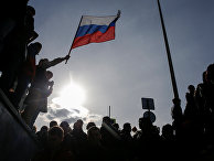 Сторонники оппозиции на митинге в Москве Сторонники оппозиции на митинге в Москве