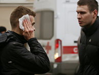 Пострадавший в результате взрыва в метро Санкт-Петербурга Пострадавший в результате взрыва в метро Санкт-Петербурга