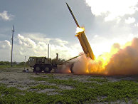 Запуск ракеты американского противоракетного комплекса системы THAAD Запуск ракеты американского противоракетного комплекса системы THAAD
