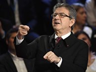 Лидер «Непокорившейся Франции», кандидат в президенты страны Жан-Люк Меланшон на теледебатах Лидер «Непокорившейся Франции», кандидат в президенты страны Жан-Люк Меланшон на теледебатах