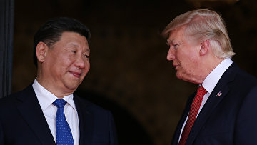 Президент США Дональд Трамп и председатель КНР Си Цзиньпин