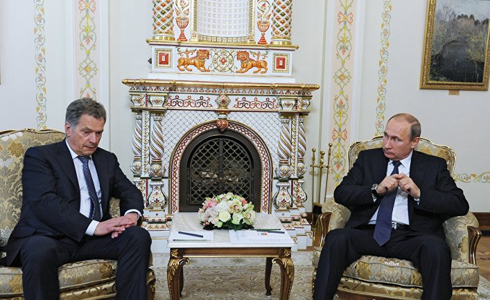 Президент РФ В.Путин встретился с президентом Финляндии С.Ниинистё