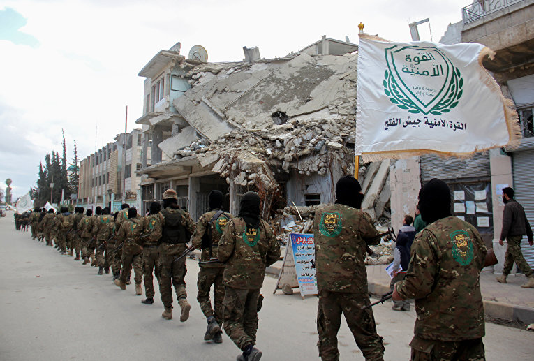 Боевики из вооружённо коалиции «Джейш аль-Фатх» (запрещена в РФ)