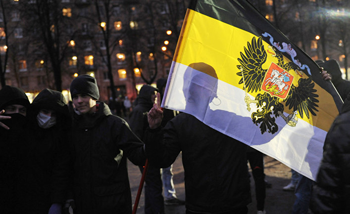 Шествие националистов в Санкт-Петербурге