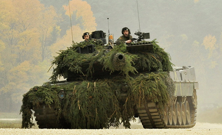 Немецкий военный танк Leopard II