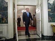 Президент США Дональд Трамп в Белом доме, Вашингтон Президент США Дональд Трамп в Белом доме, Вашингтон