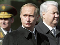 Путин и Ельцин на Красной площади Путин и Ельцин на Красной площади