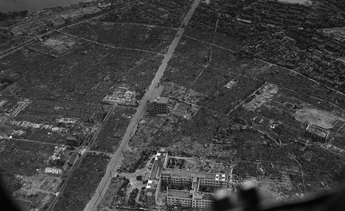 Вид на Хиросиму, 5 сентября 1945 года