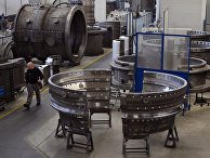 Производство газовых турбин на заводе компании Siemens Производство газовых турбин на заводе компании Siemens