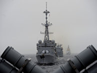 Военные корабли НАТО во время учений в Северном море у берегов Норвегии Военные корабли НАТО во время учений в Северном море у берегов Норвегии