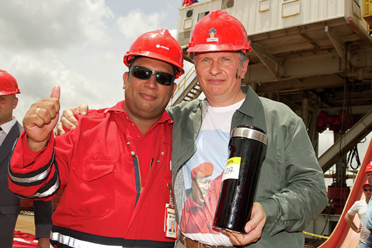 Визит главы компании ОАО "НК "Роснефть" Игоря Сечина в Венесуэлу