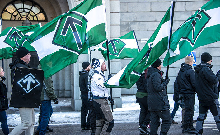Митинг Северного сопротивления в Стокгольме