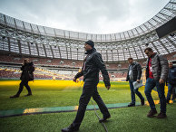 Инспекционный визит делегации FIFA и оргкомитета "Россия-2018" на стадион "Лужники" Инспекционный визит делегации FIFA и оргкомитета "Россия-2018" на стадион "Лужники"