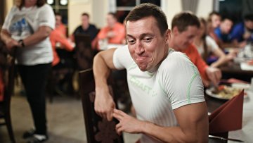 Российский лыжник Александр Легков