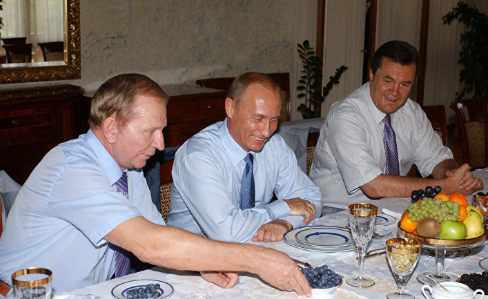 Л.Кучма, В.Путин, В.Янукович