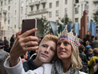 Во время празднования Дня города в Москве. 9 сентября 2017 Во время празднования Дня города в Москве. 9 сентября 2017