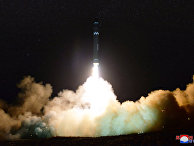 Запуск межконтинентальной баллистической ракеты Hwasong-15 в КНДР. 30 ноября 2017
