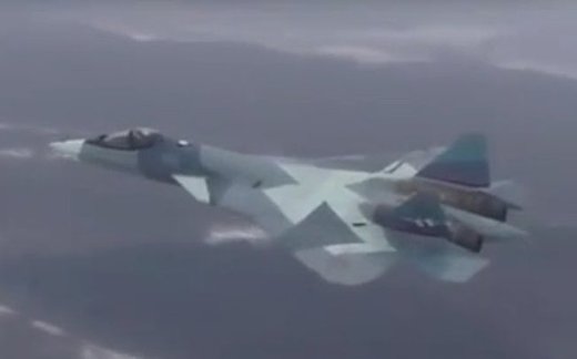 Первый полет Су-57 с новым двигателем Первый полет Су-57 с новым двигателем