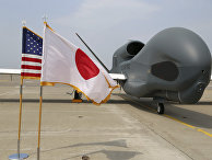 БПЛА Global Hawk на авиабазе в Японии