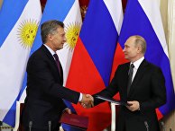Встреча президентов РФ и Аргентины В. Путина и М. Макри Встреча президентов РФ и Аргентины В. Путина и М. Макри