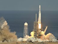 Старт ракеты SpaceX Falcon Heavy Старт ракеты SpaceX Falcon Heavy