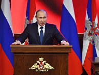 Президент РФ Владимир Путин принимает участие в военно-практической конференции по итогам специальной операции в Сирии в Национальном центре управления обороной РФ. 30 января 2018 Президент РФ Владимир Путин принимает участие в военно-практической конференции по итогам специальной операции в Сирии в Национальном центре управления обороной РФ. 30 января 2018