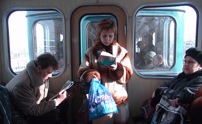 Пассажиры московского метро