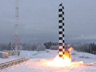 Демонстрация испытаний ракетного комплекса стратегического назначения "Сармат" во время послания президента РФ Владимира Путина Федеральному собранию Демонстрация испытаний ракетного комплекса стратегического назначения "Сармат" во время послания президента РФ Владимира Путина Федеральному собранию
