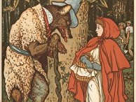 Гравюра по рисунку Уолтера Крейна к сказке «Красная Шапочка» Гравюра по рисунку Уолтера Крейна к сказке «Красная Шапочка»