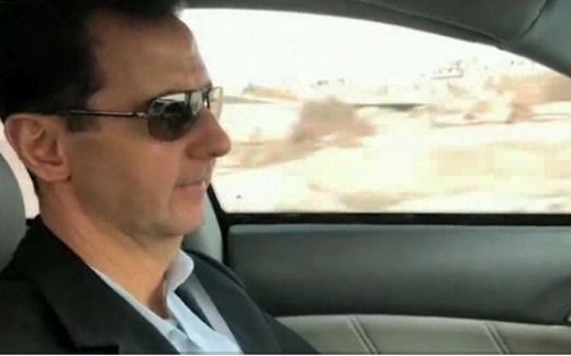 Асад проехал по освобожденной Гуте Асад проехал по освобожденной Гуте
