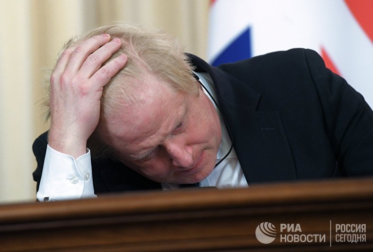 Встреча глав МИД РФ и Великобритании С. Лаврова и Б. Джонсона