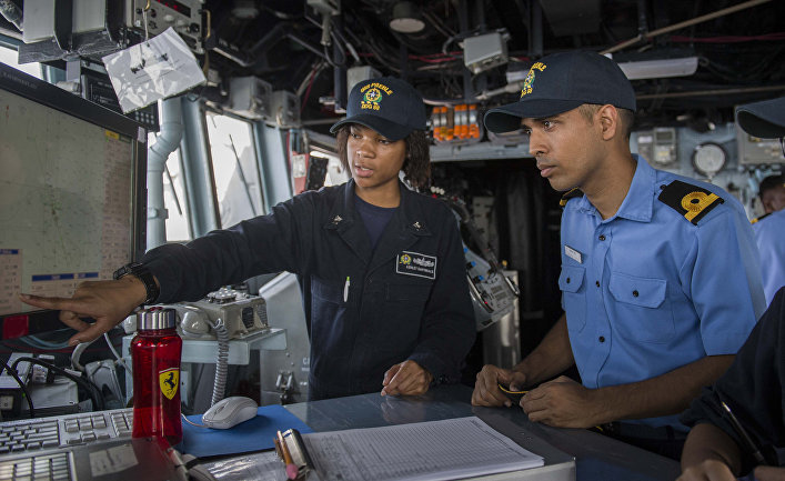 На американском эсминце " Пербл" На американском эсминце " Пербл"