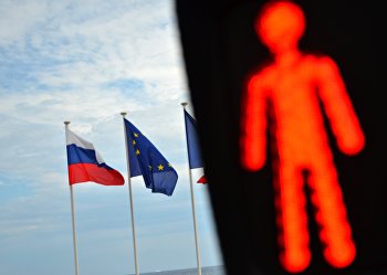 Флаги России и ЕС Флаги России и ЕС