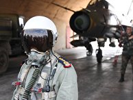Пилот сирийских военно-воздушных сил на аэродроме "Шайрат"