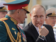 Президент РФ В. Путин принимает участие в торжествах по случаю Дня ВМФ РФ Президент РФ В. Путин принимает участие в торжествах по случаю Дня ВМФ РФ