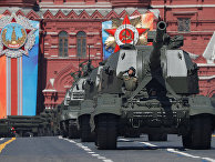 Самоходные артиллерийские установки «Коалиция-СВ» и самоходные артиллерийские установки «Мста-С» на военном параде Самоходные артиллерийские установки «Коалиция-СВ» и самоходные артиллерийские установки «Мста-С» на военном параде