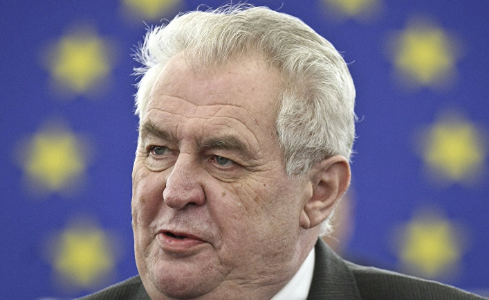 Президент Чехии Милош Земан Президент Чехии Милош Земан