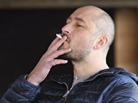Российский журналист Аркадий Бабченко во время интервью в Киеве Российский журналист Аркадий Бабченко во время интервью в Киеве