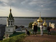 Вид на церковь Рождества Иоанна Предтечи на Торгу в Нижнем Новгороде Вид на церковь Рождества Иоанна Предтечи на Торгу в Нижнем Новгороде