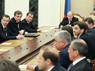 Встреча президента РФ В.Путина с членами правительства Российской Федерации Встреча президента РФ В.Путина с членами правительства Российской Федерации