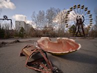 В эвакуированном после аварии на ЧАЭС городе Припять в Чернобыльской Зоне Отчуждения В эвакуированном после аварии на ЧАЭС городе Припять в Чернобыльской Зоне Отчуждения