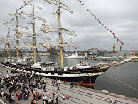 Прибытие барка "Крузенштерн" в Калининград