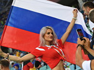 Болельщики перед матчем ЧМ-2018 по футболу между сборными Германии и Швеции Болельщики перед матчем ЧМ-2018 по футболу между сборными Германии и Швеции