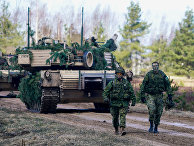 Военнослужащие Канады на военных учениях НАТО в Латвии