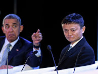 Основатель компании Alibaba Джек Ма и президент США Барак Обама на саммите АТЭС в Маниле Основатель компании Alibaba Джек Ма и президент США Барак Обама на саммите АТЭС в Маниле