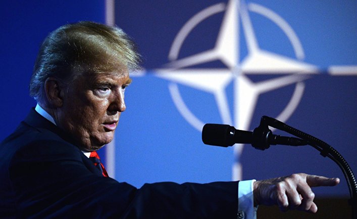 Пресс-конференция президента США Д. Трампа на саммите НАТО Пресс-конференция президента США Д. Трампа на саммите НАТО