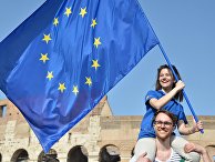 Митинг сторонников Евросоюза в Риме Митинг сторонников Евросоюза в Риме
