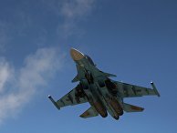 Российский истребитель-бомбардировщик Су-34 взлетает из аэропорта Латакии в Сирии Российский истребитель-бомбардировщик Су-34 взлетает из аэропорта Латакии в Сирии