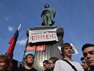 Митинги против пенсионной реформы в России